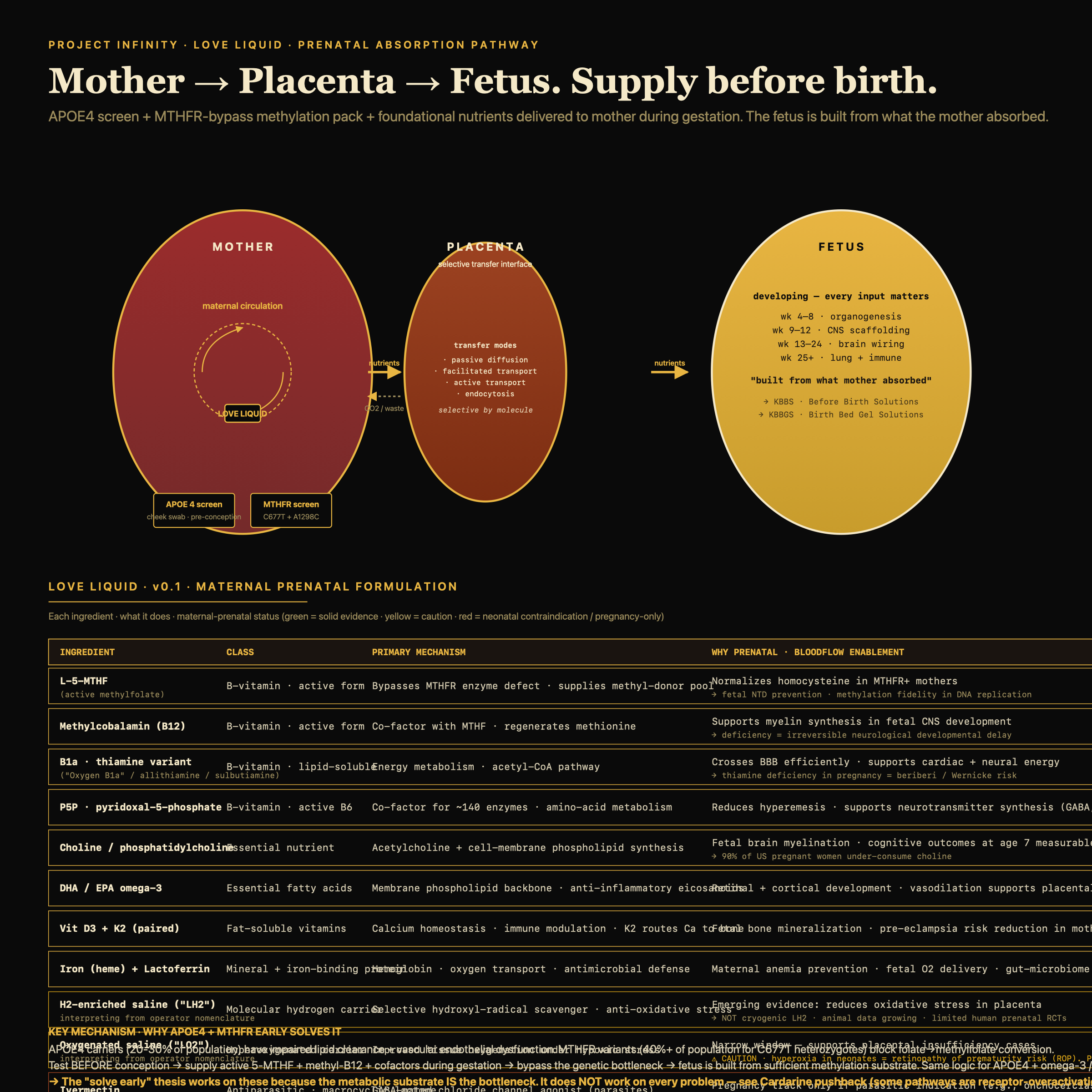 Prenatal maternal fetal pipeline