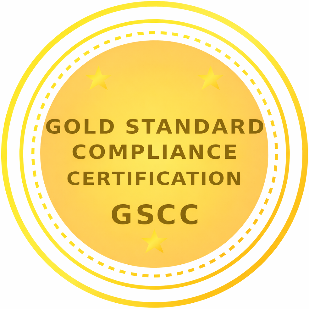 GSCC · Gold Standard Compliance Certification · seal